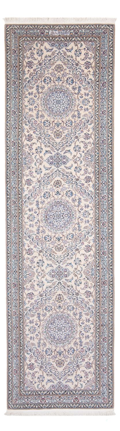 Alfombra de pasillo Alfombra Persa - Nain - Prima - 315 x 91 cm - gris