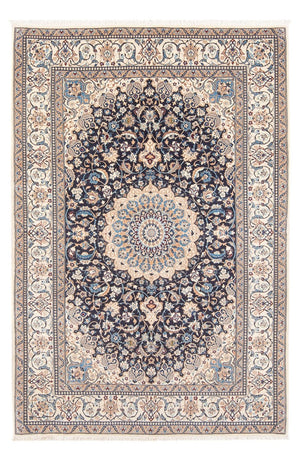 Alfombra Persa - Nain - Prima - 202 x 129 cm - azul oscuro