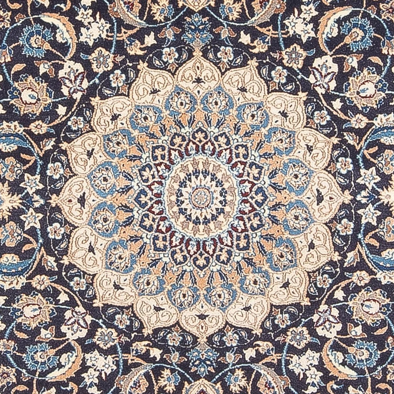 Alfombra Persa - Nain - Prima - 202 x 129 cm - azul oscuro