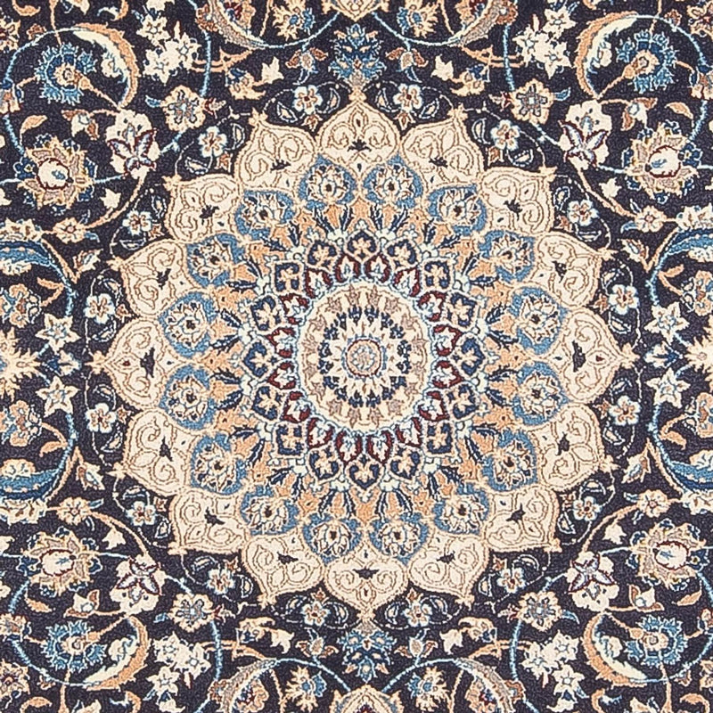 Alfombra Persa - Nain - Prima - 202 x 129 cm - azul oscuro