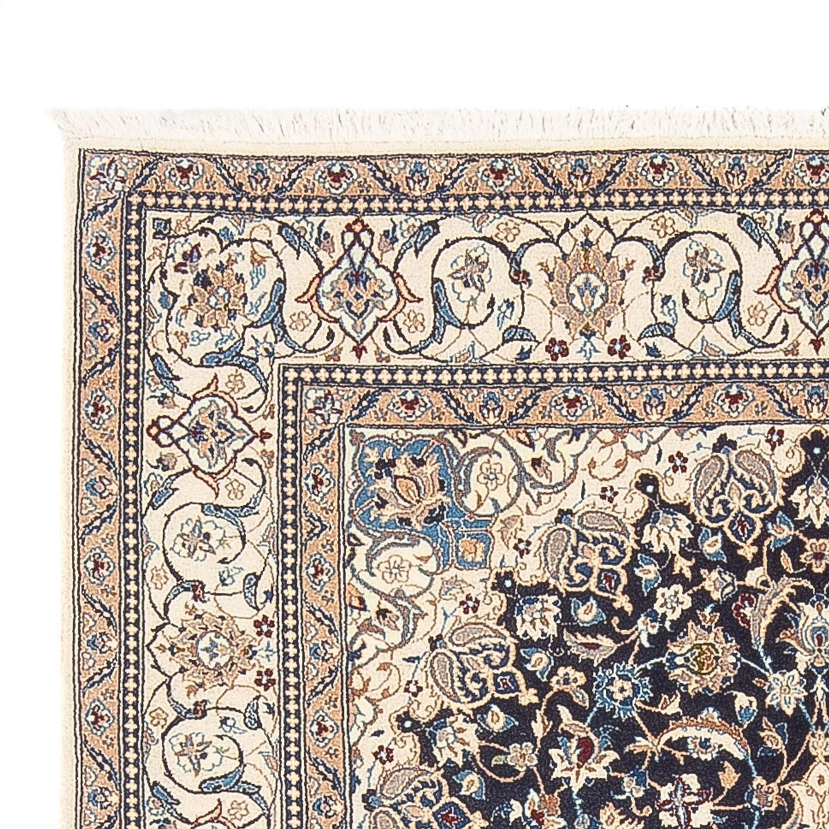 Nain - 6La Alfombra 129x202cm - Alfombra persa - azul oscuro