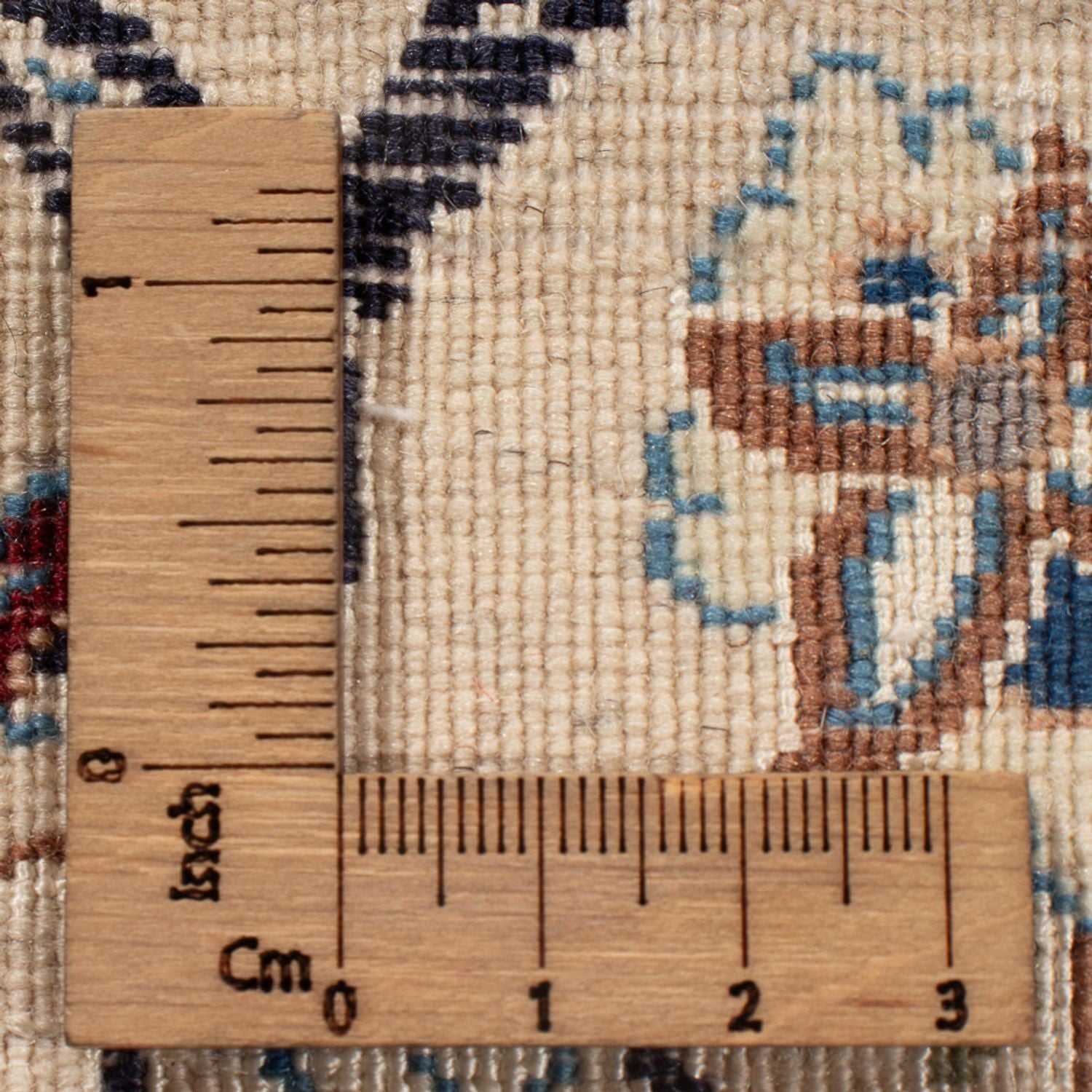 Alfombra Persa - Nain - Prima - 202 x 129 cm - azul oscuro