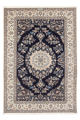 Alfombra Persa - Nain - Prima - 205 x 135 cm - azul oscuro