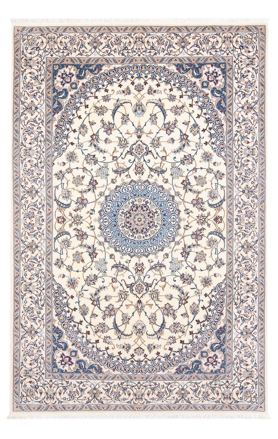 Alfombra Persa - Nain - Prima - 211 x 130 cm - crema