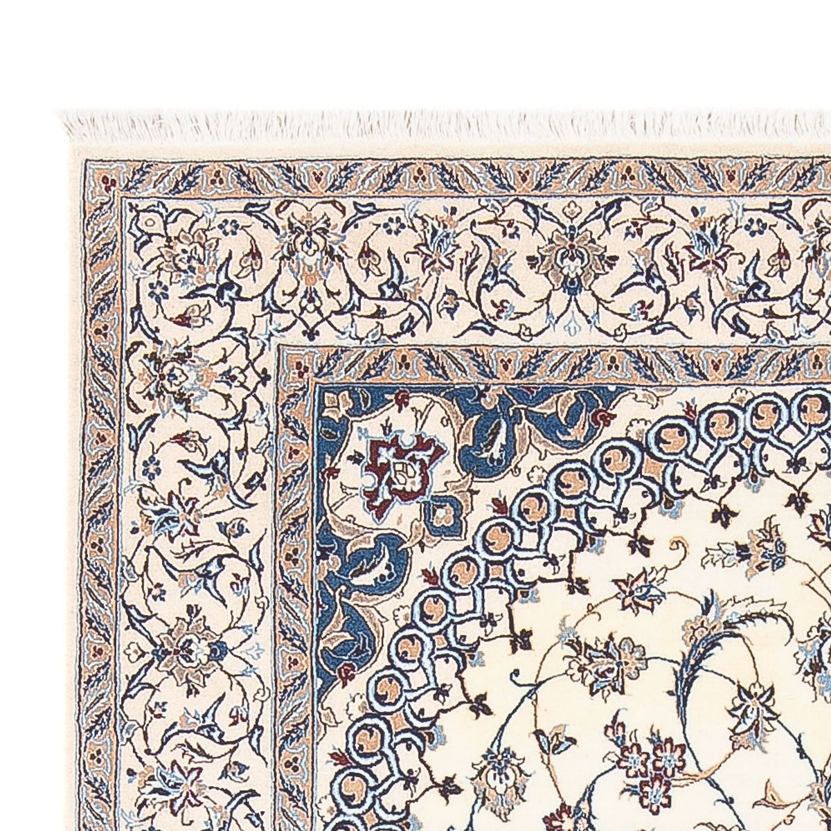 Alfombra Persa - Nain - Prima - 211 x 130 cm - crema