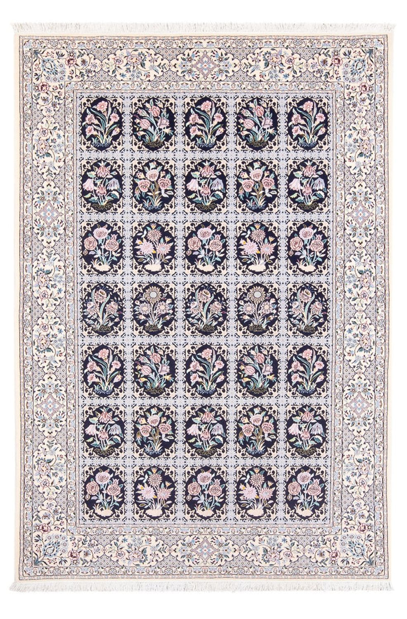 Alfombra Persa - Nain - Prima - 220 x 148 cm - azul oscuro