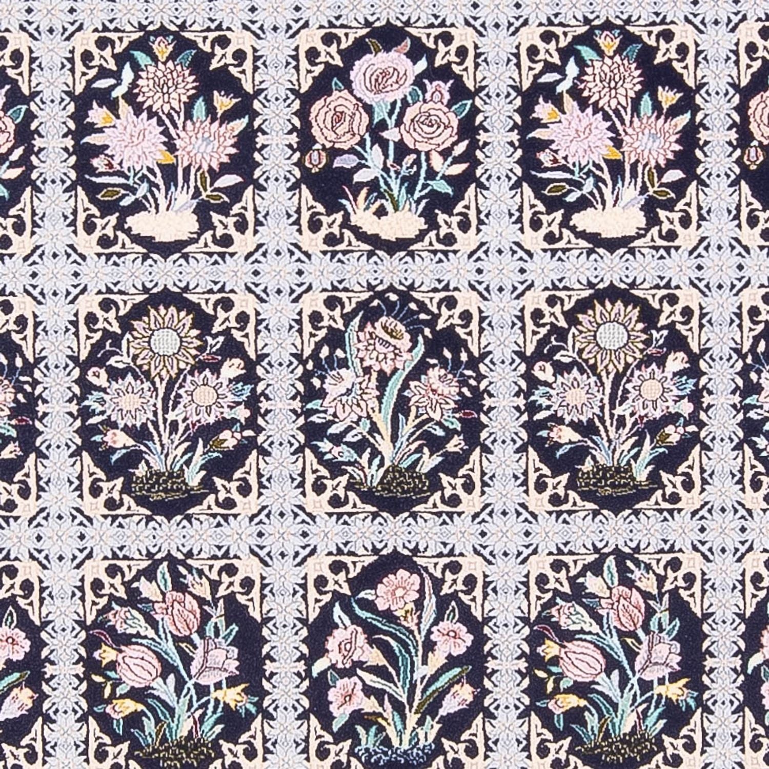 Alfombra Persa - Nain - Prima - 220 x 148 cm - azul oscuro