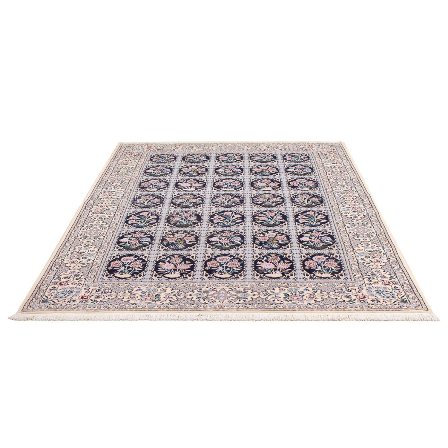 Alfombra Persa - Nain - Prima - 220 x 148 cm - azul oscuro