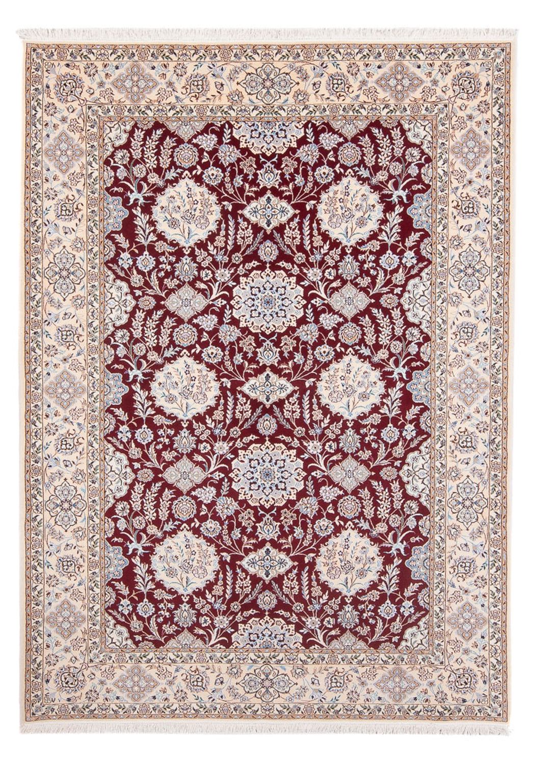 Alfombra Persa - Nain - Prima - 229 x 153 cm - rojo