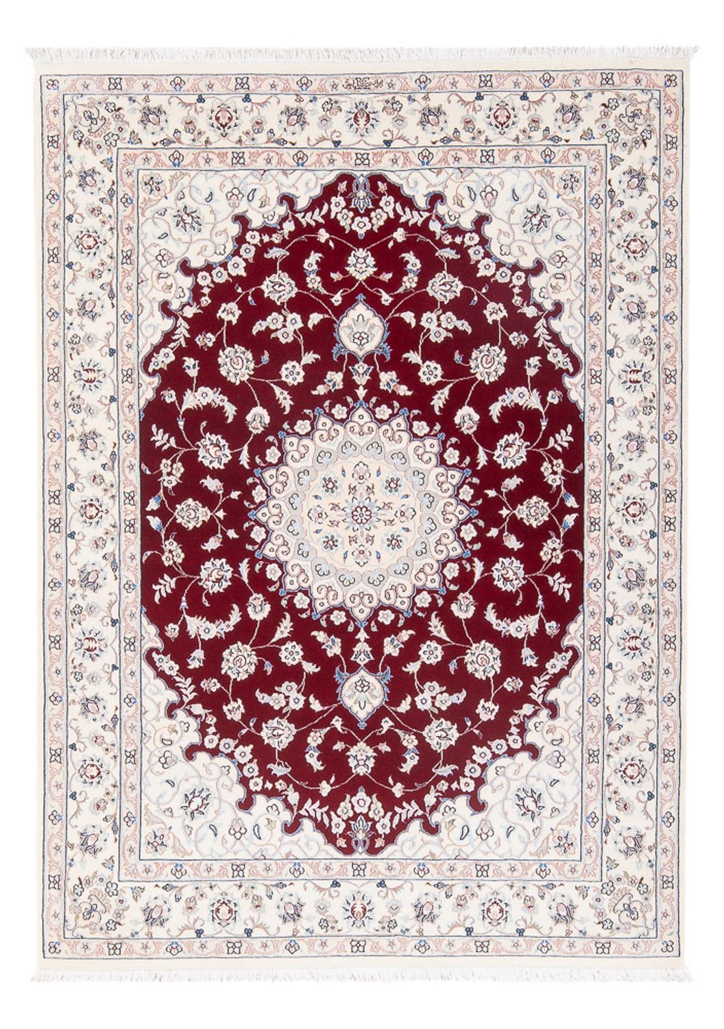 Alfombra Persa - Nain - Prima - 157 x 108 cm - rojo