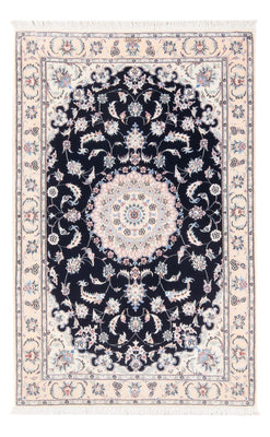 Alfombra Persa - Nain - Prima - 141 x 93 cm - azul oscuro