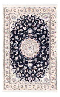 Alfombra Persa - Nain - Prima - 141 x 93 cm - azul oscuro