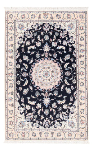 Alfombra Persa - Nain - Prima - 141 x 93 cm - azul oscuro