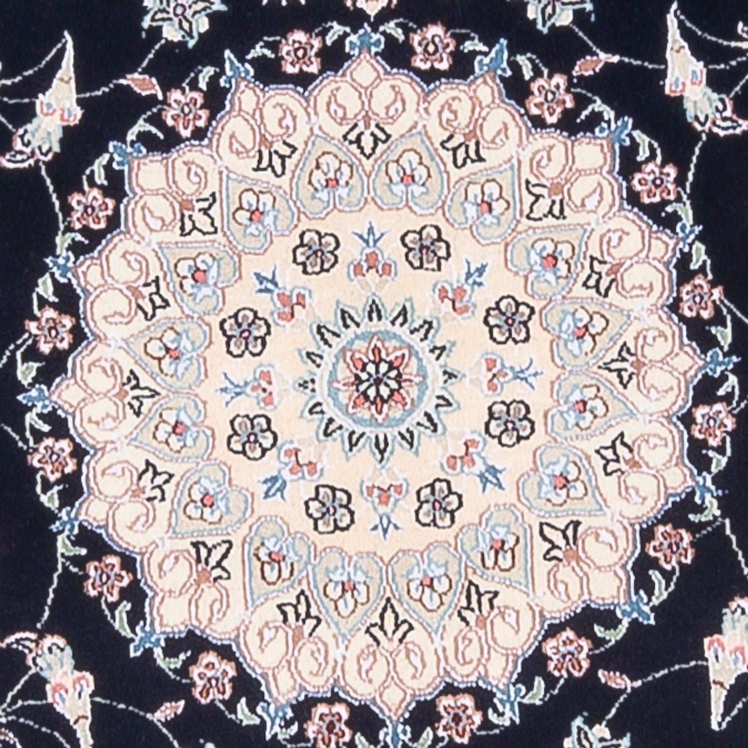Alfombra Persa - Nain - Prima - 141 x 93 cm - azul oscuro