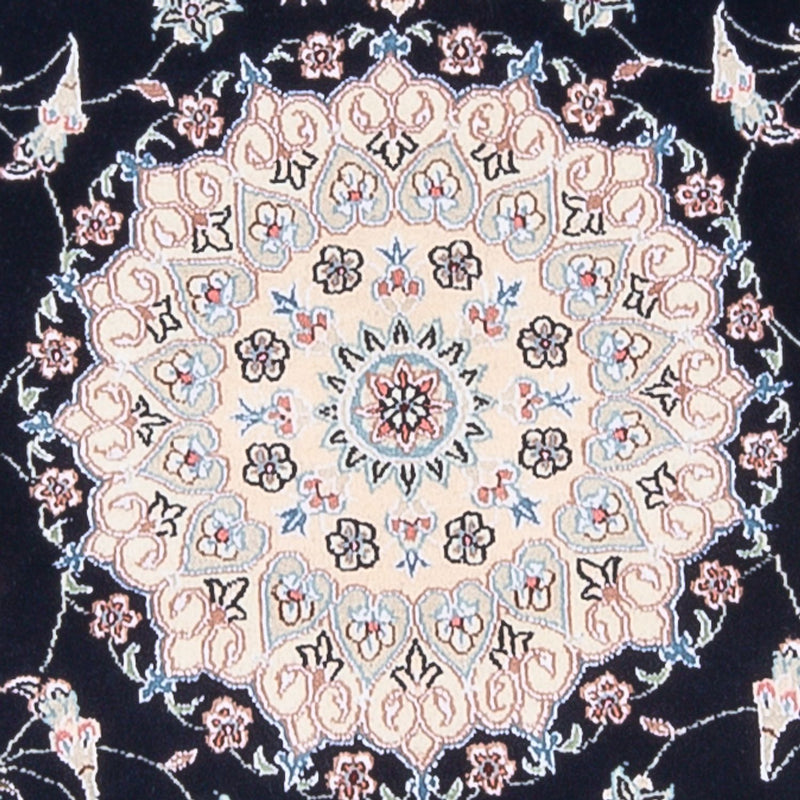 Alfombra Persa - Nain - Prima - 141 x 93 cm - azul oscuro