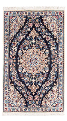Alfombra Persa - Nain - Prima - 83 x 48 cm - azul oscuro