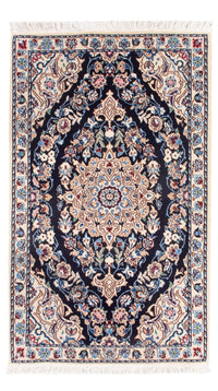 Alfombra Persa - Nain - Prima - 83 x 48 cm - azul oscuro