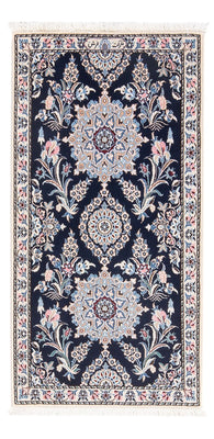 Alfombra Persa - Nain - Prima - 112 x 57 cm - azul oscuro