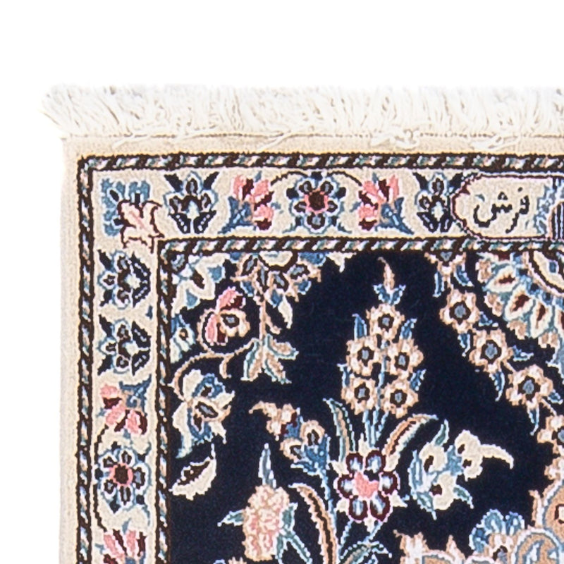 Alfombra Persa - Nain - Prima - 112 x 57 cm - azul oscuro