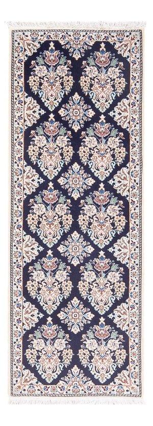 Alfombra de pasillo Alfombra Persa - Nain - Prima - 145 x 53 cm - azul oscuro