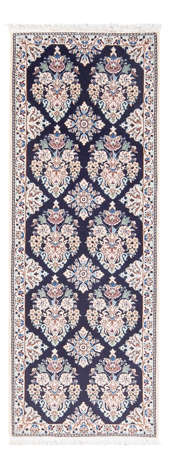 Alfombra de pasillo Alfombra Persa - Nain - Prima - 145 x 53 cm - azul oscuro