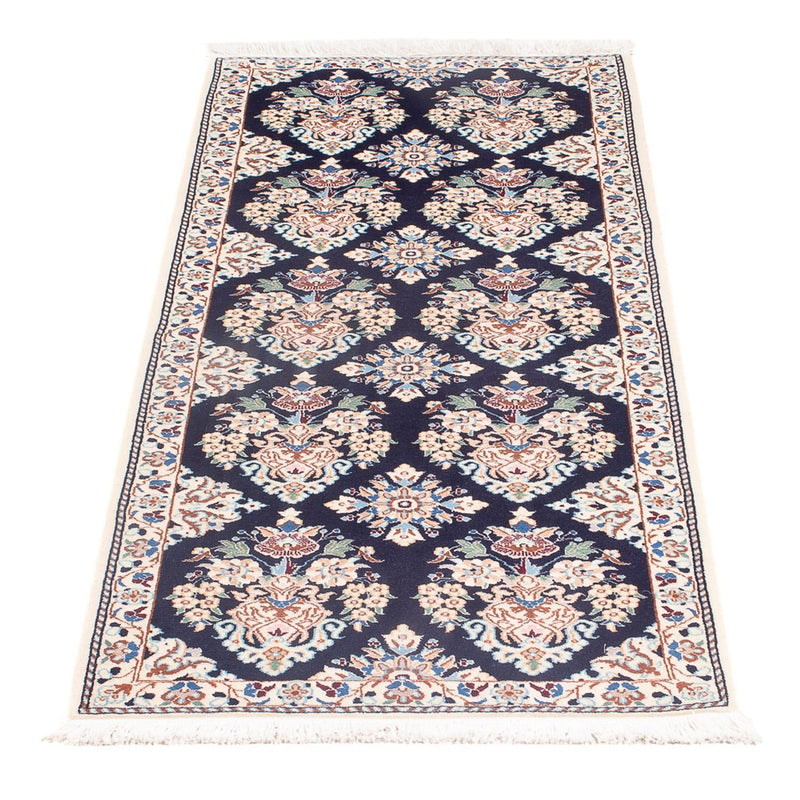 Alfombra de pasillo Alfombra Persa - Nain - Prima - 145 x 53 cm - azul oscuro