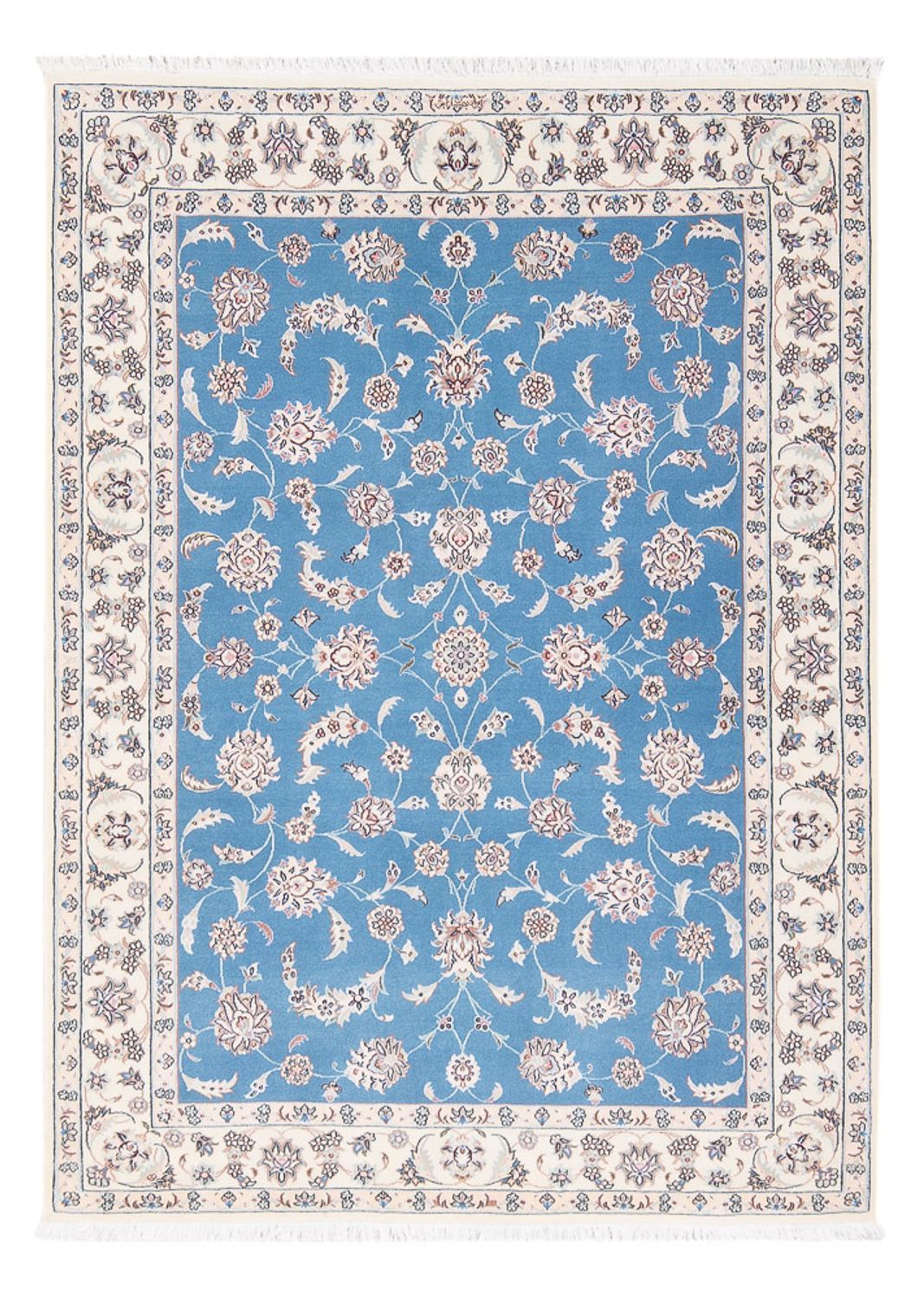 Alfombra Persa - Nain - Prima - 155 x 110 cm - azul