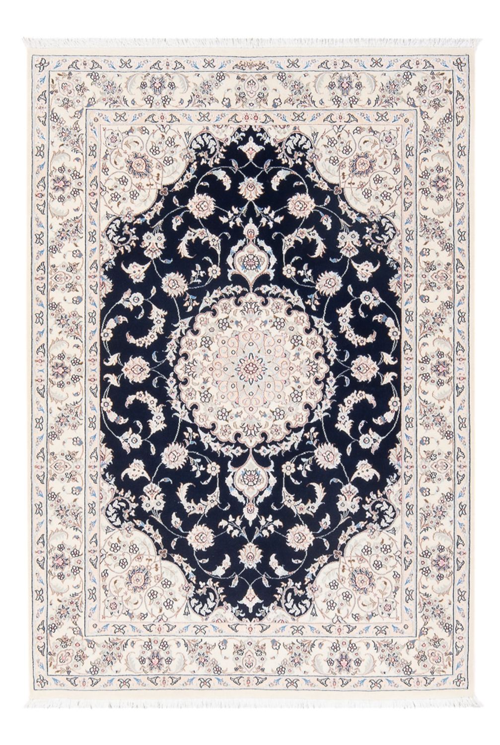 Alfombra Persa - Nain - Prima - 160 x 110 cm - azul oscuro