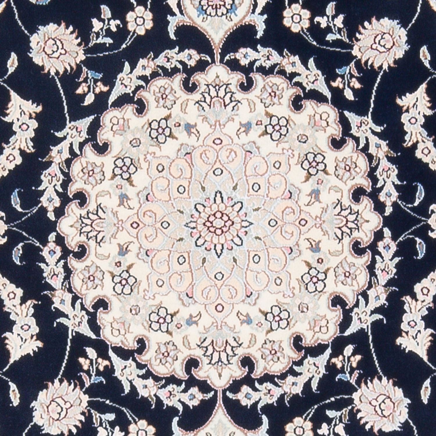 Alfombra Persa - Nain - Prima - 160 x 110 cm - azul oscuro