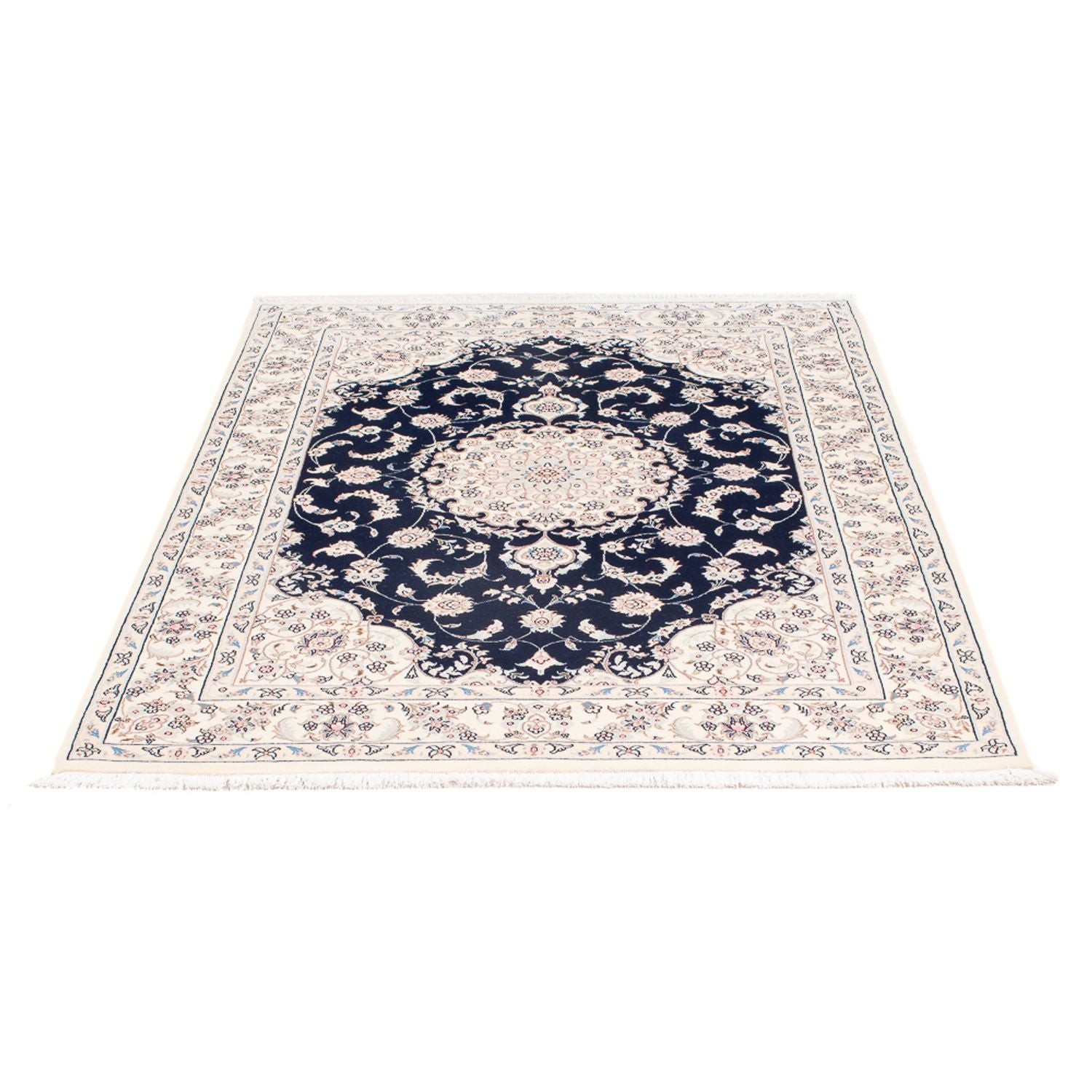 Alfombra Persa - Nain - Prima - 160 x 110 cm - azul oscuro