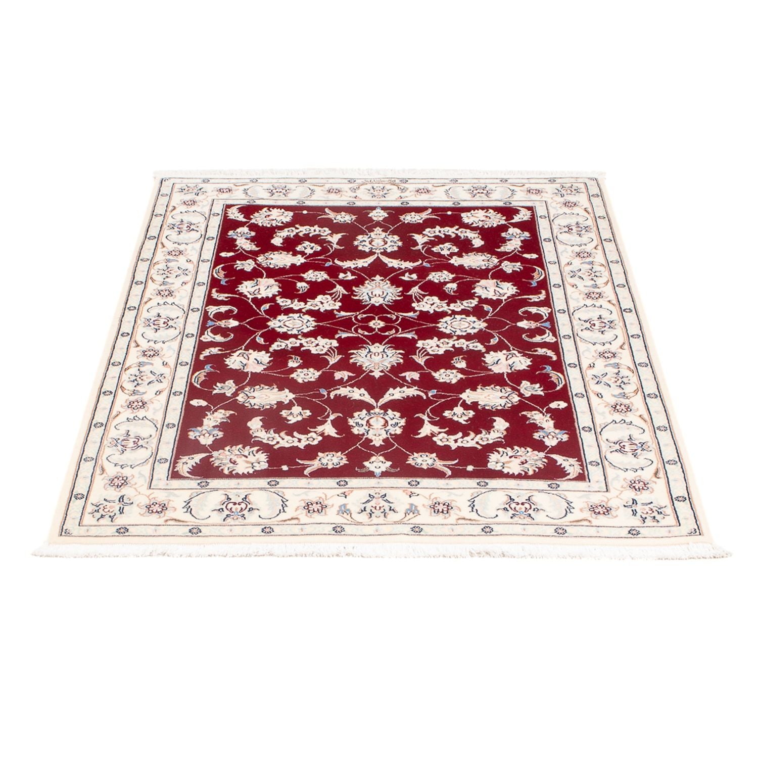 Alfombra Persa - Nain - Prima - 125 x 84 cm - rojo