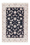 Alfombra Persa - Nain - Prima - 123 x 81 cm - azul oscuro