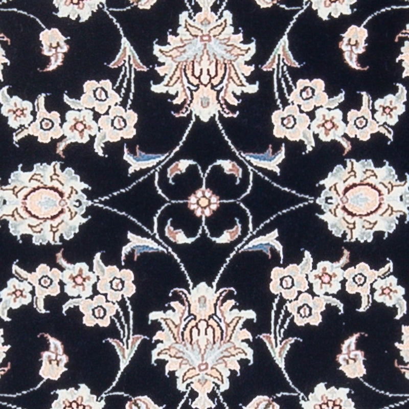 Alfombra Persa - Nain - Prima - 123 x 81 cm - azul oscuro