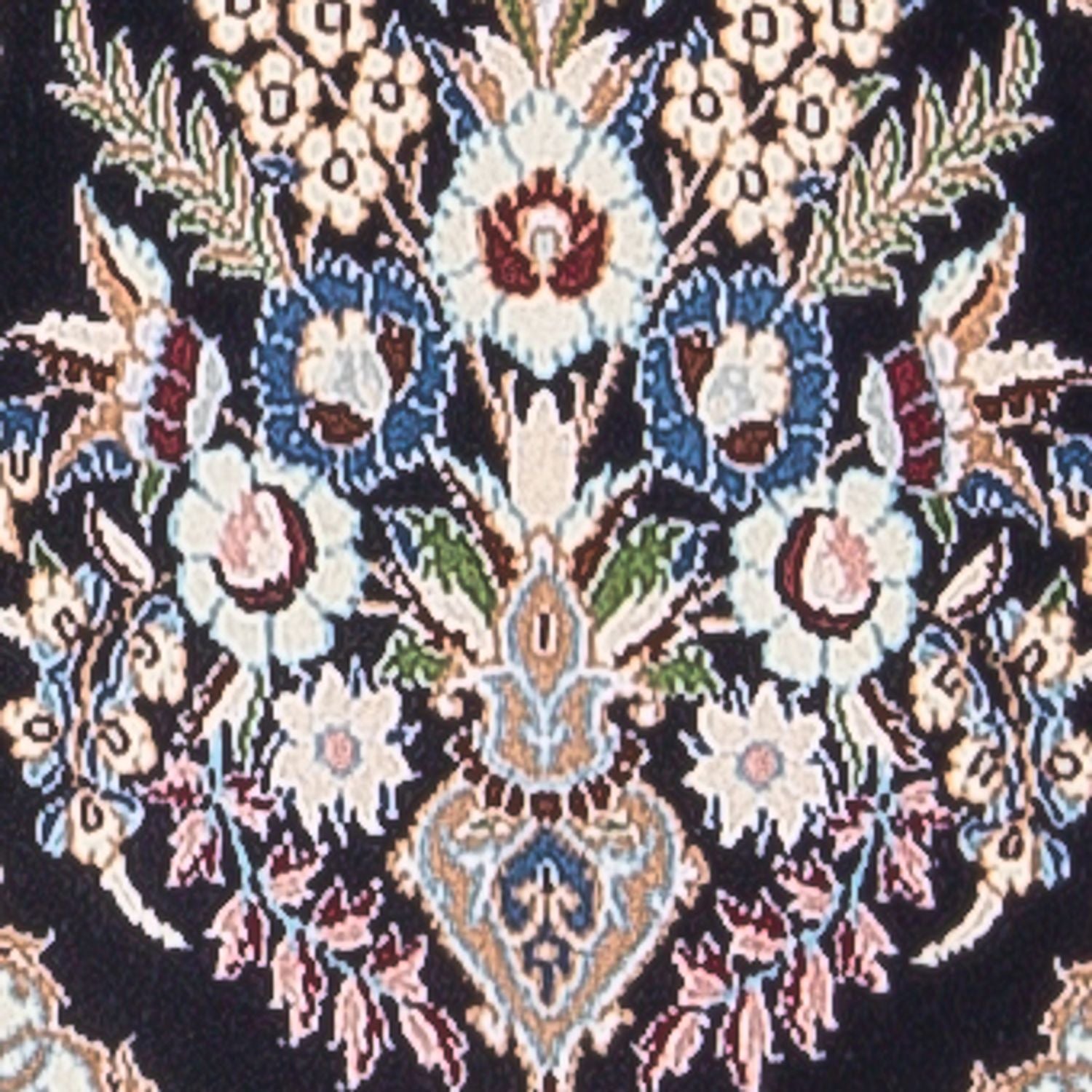 Alfombra de pasillo Alfombra Persa - Nain - Prima - 213 x 35 cm - azul oscuro