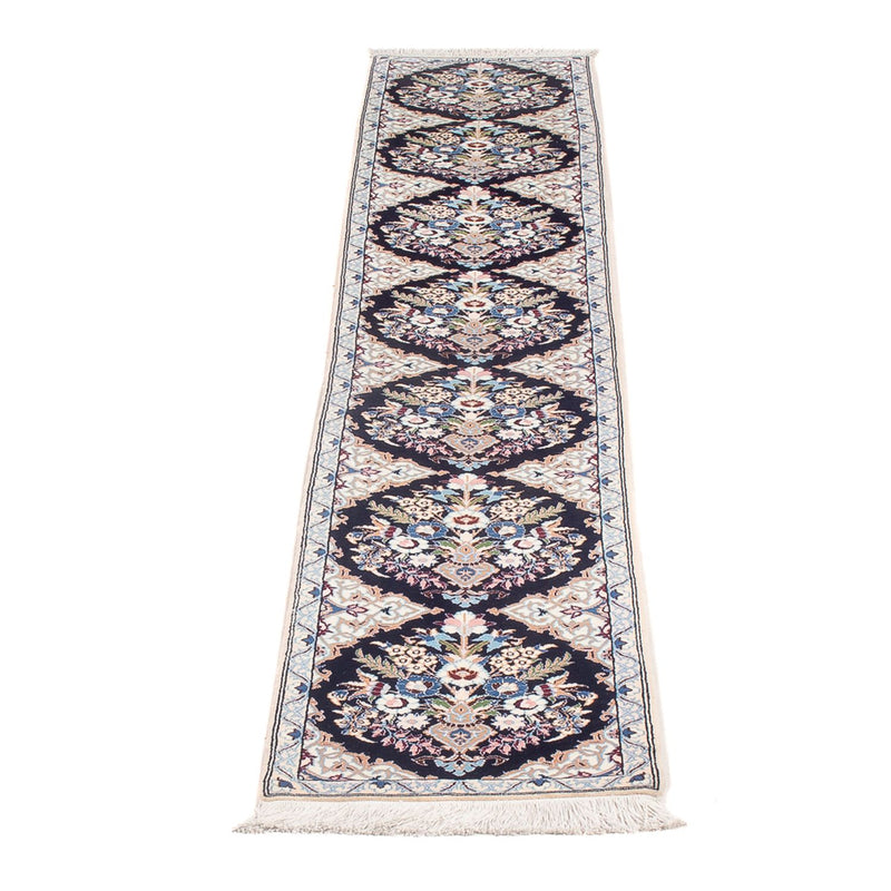 Alfombra de pasillo Alfombra Persa - Nain - Prima - 213 x 35 cm - azul oscuro