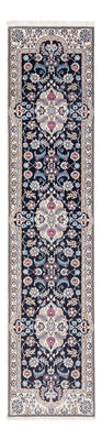 Alfombra de pasillo Alfombra Persa - Nain - Prima - 197 x 48 cm - azul oscuro