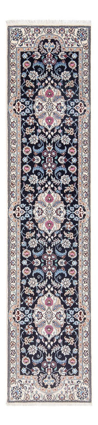 Alfombra de pasillo Alfombra Persa - Nain - Prima - 197 x 48 cm - azul oscuro