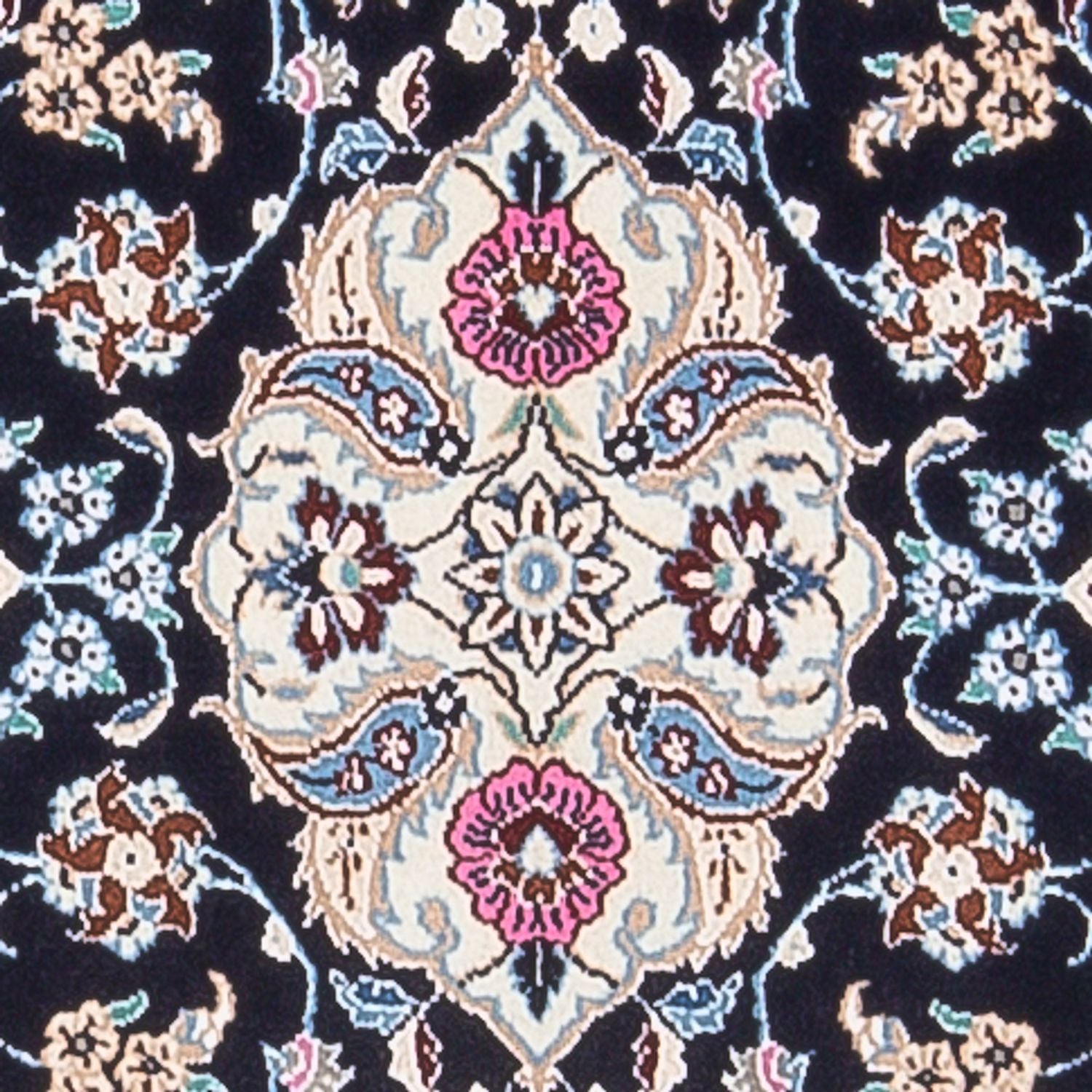 Alfombra de pasillo Alfombra Persa - Nain - Prima - 197 x 48 cm - azul oscuro