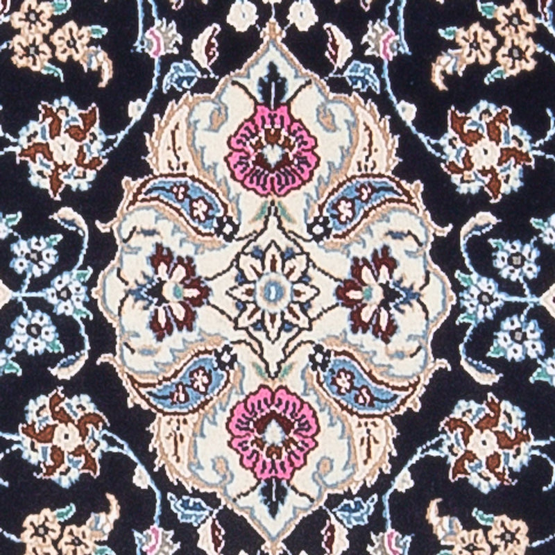 Alfombra de pasillo Alfombra Persa - Nain - Prima - 197 x 48 cm - azul oscuro