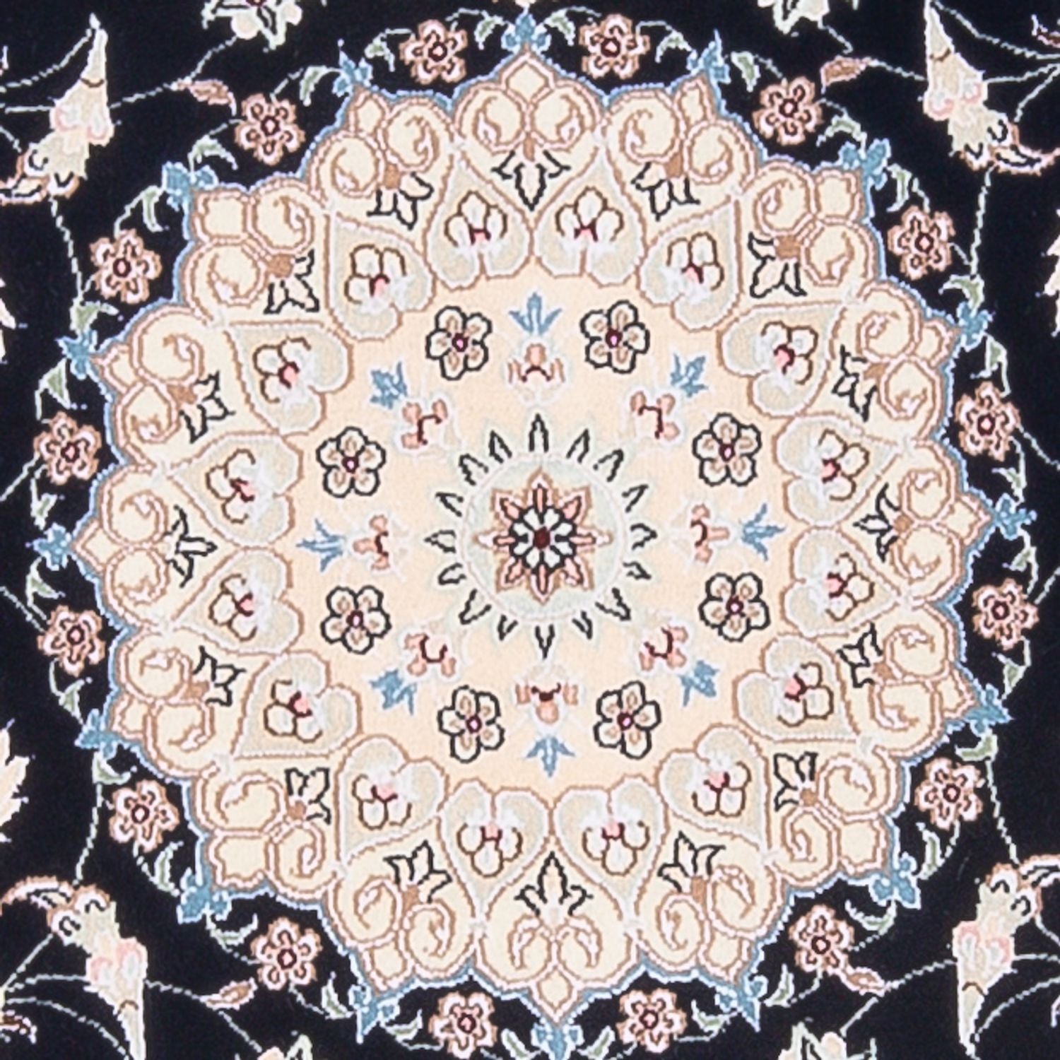 Alfombra Persa - Nain - Prima - 144 x 90 cm - azul oscuro