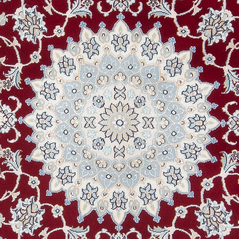 Alfombra Persa - Nain - Prima redondo  - 150 x 150 cm - rojo