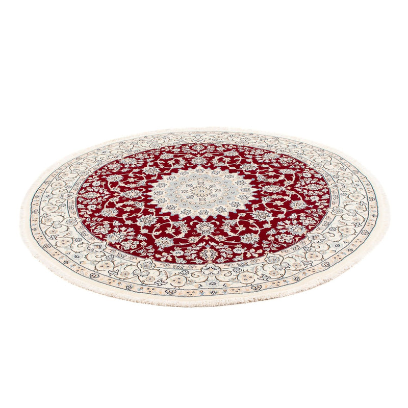 Alfombra Persa - Nain - Prima redondo  - 150 x 150 cm - rojo