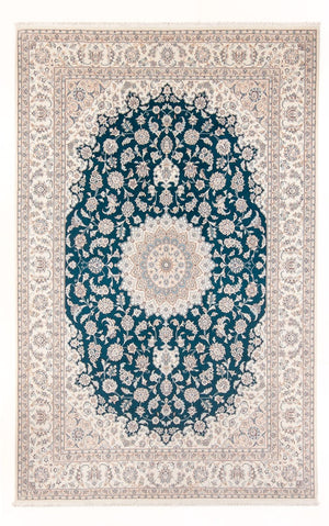 Alfombra persa - Nain - 300 x 200 cm - verde