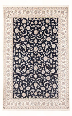 Alfombra persa - Nain - 291 x 200 cm - azul oscuro