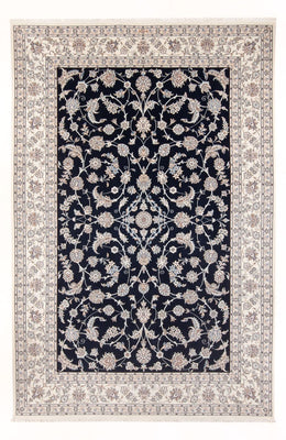 Alfombra persa - Nain - 297 x 200 cm - azul oscuro