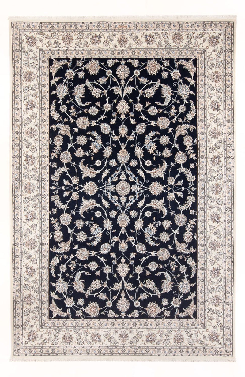 Alfombra persa - Nain - 297 x 200 cm - azul oscuro