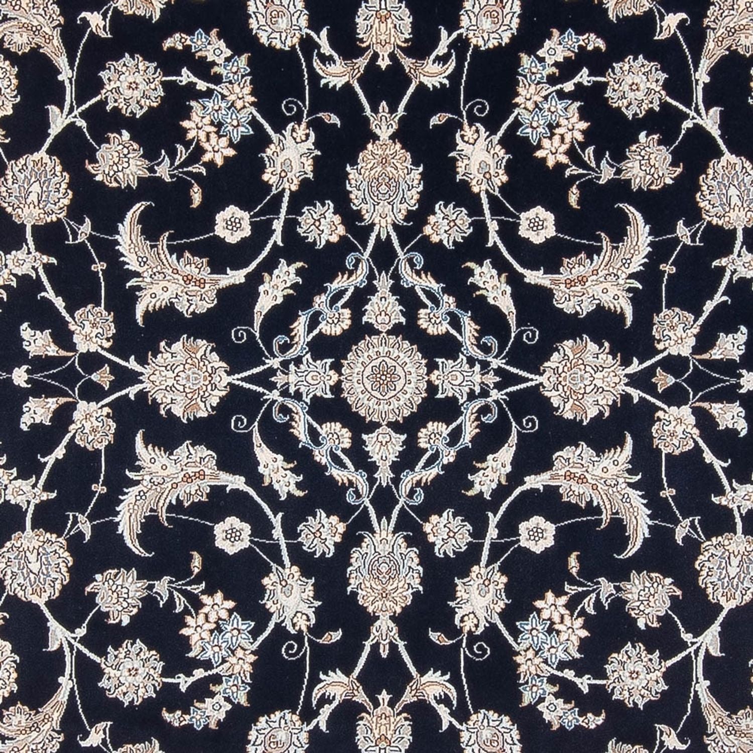 Alfombra persa - Nain - 297 x 200 cm - azul oscuro