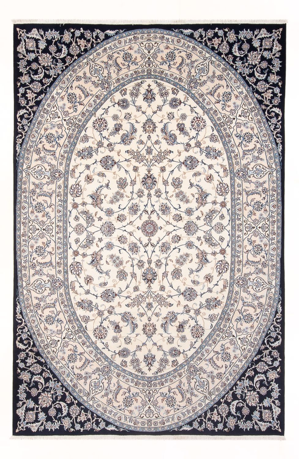 Alfombra persa - Nain - 295 x 202 cm - crema