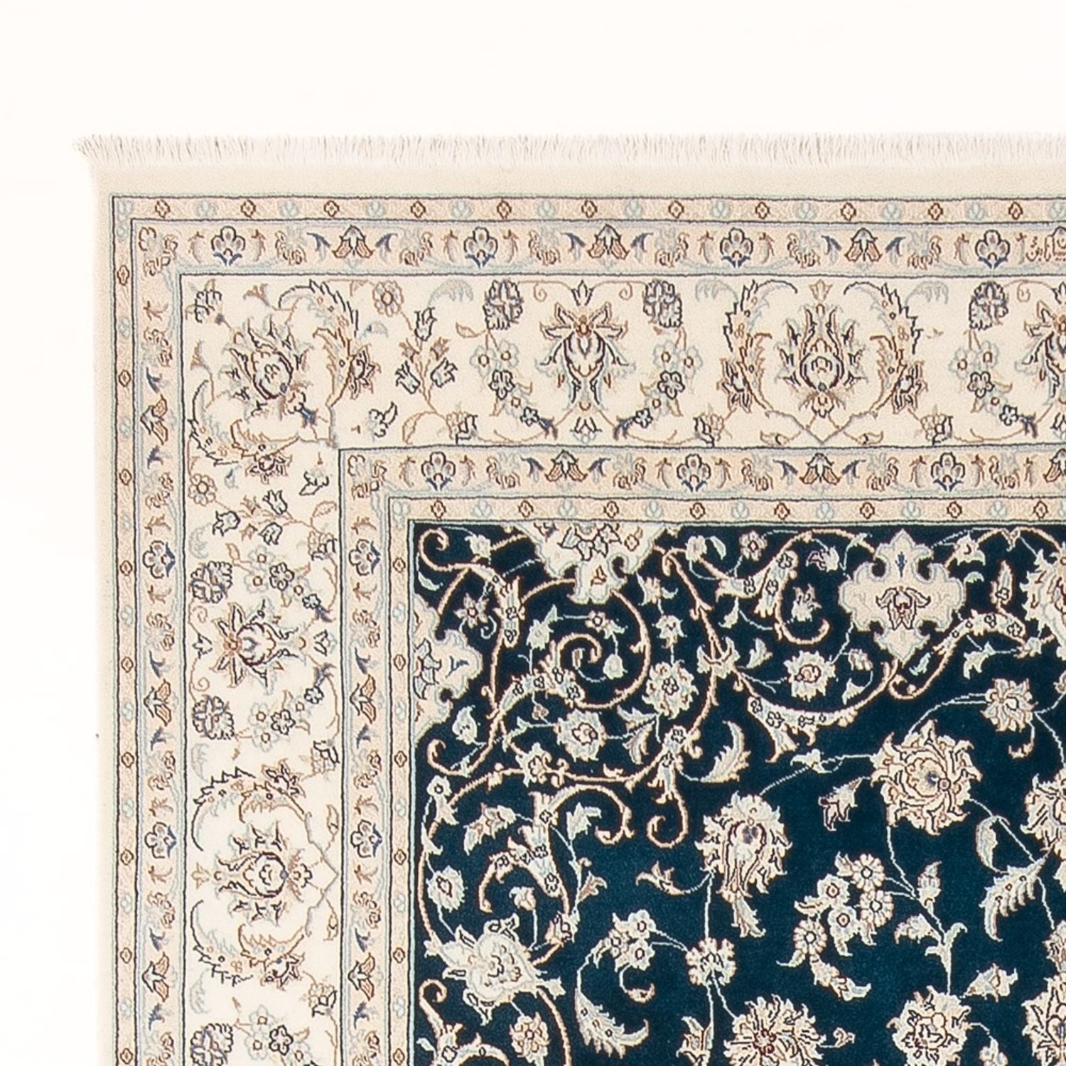 Alfombra persa - Nain - 297 x 198 cm - verde