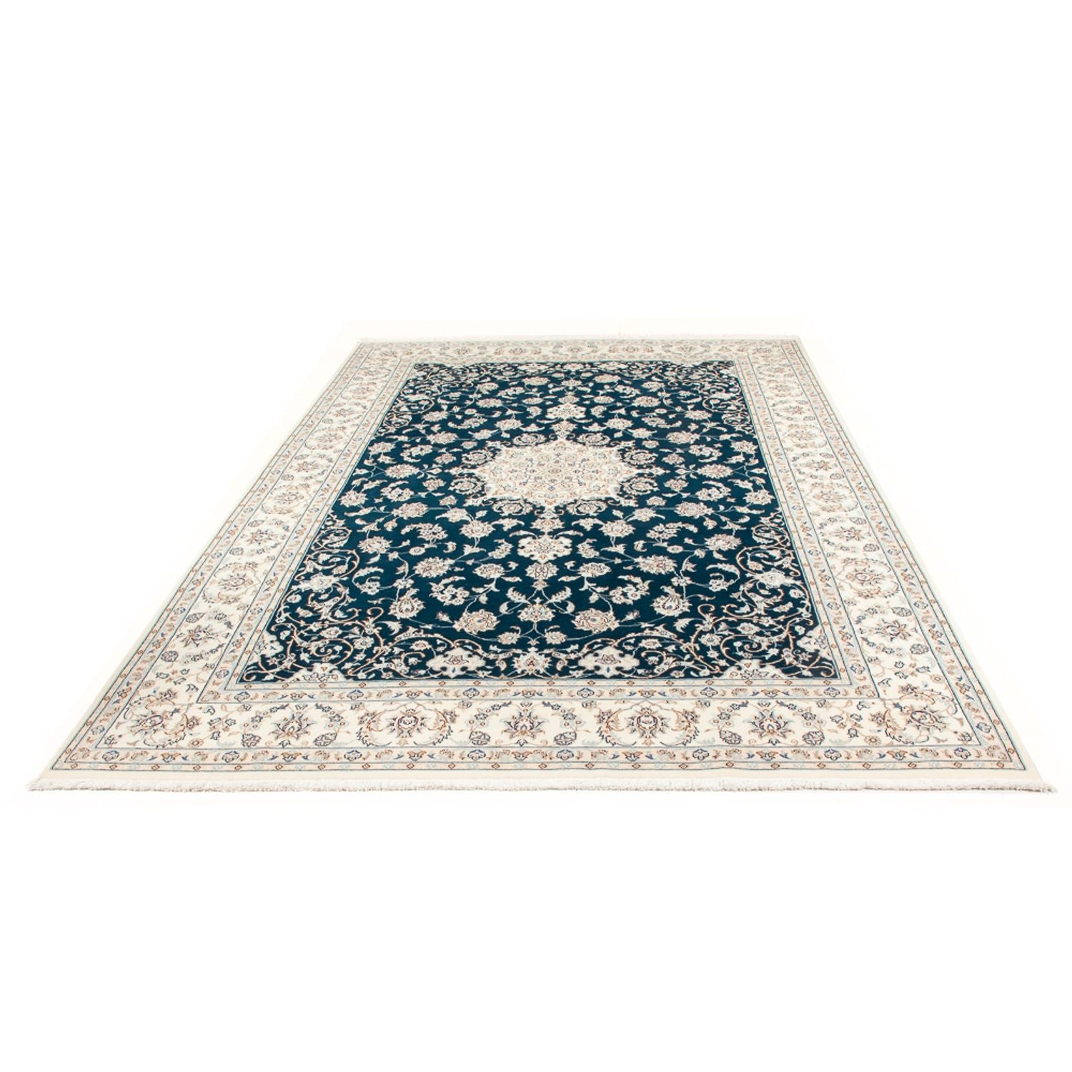 Alfombra persa - Nain - 297 x 198 cm - verde